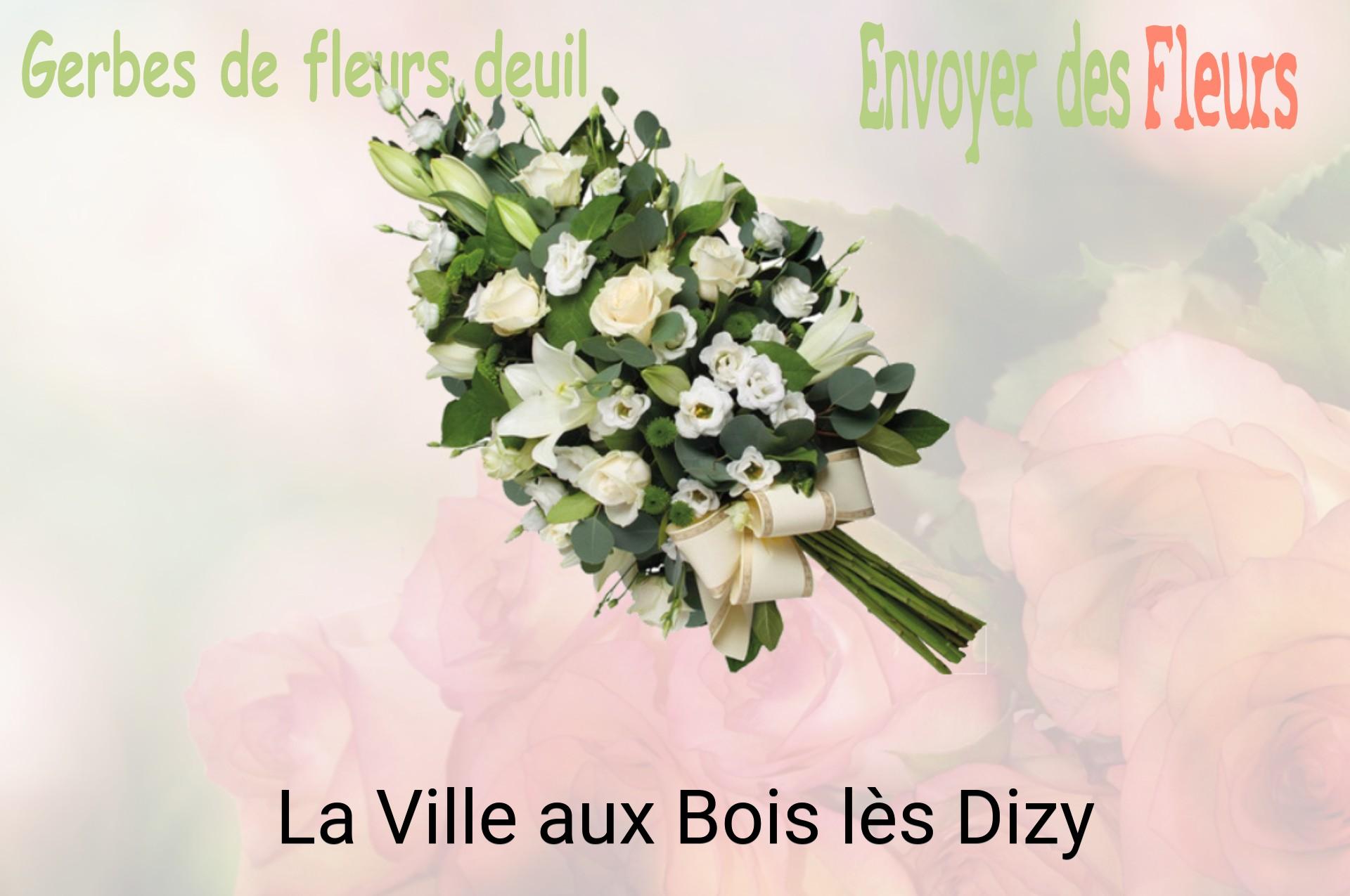 Gerbe de fleurs de deuil livrée à La Ville-aux-Bois-lès-Dizy